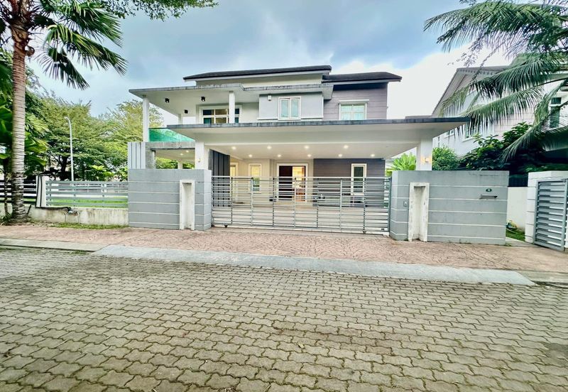 Ipoh tambun upland partial furnished 2sty semi-d corner house for rent