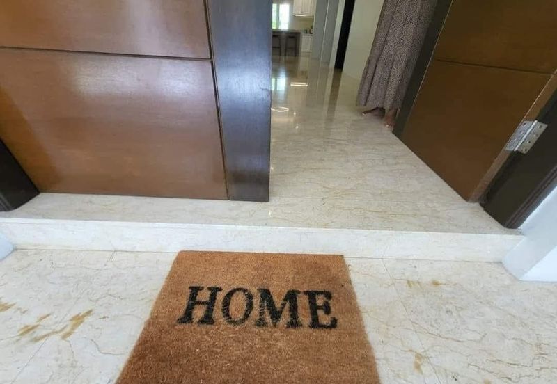 Ipoh tambun upland partial furnished 2sty semi-d corner house for rent