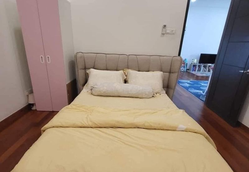 Ipoh tambun upland partial furnished 2sty semi-d corner house for rent