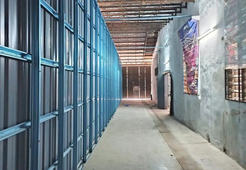 Ipoh pengkalan 1 super big fully covered semi-d factory for rent