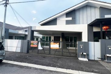 Ipoh klebang gated guarded single storey new semi-d house for rent