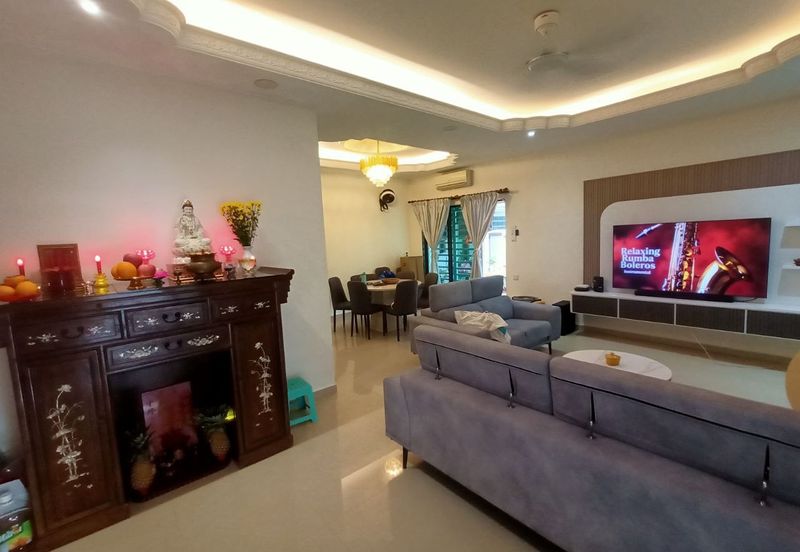 Ipoh sunway garden villa fully furnished 2 sty semi-d house for rent