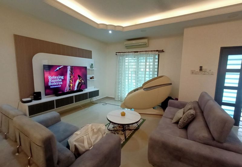 Ipoh sunway garden villa fully furnished 2 sty semi-d house for rent