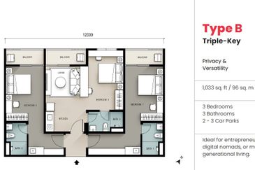 Batu Kawan's First Triple Key Concept Serviced Apartment
