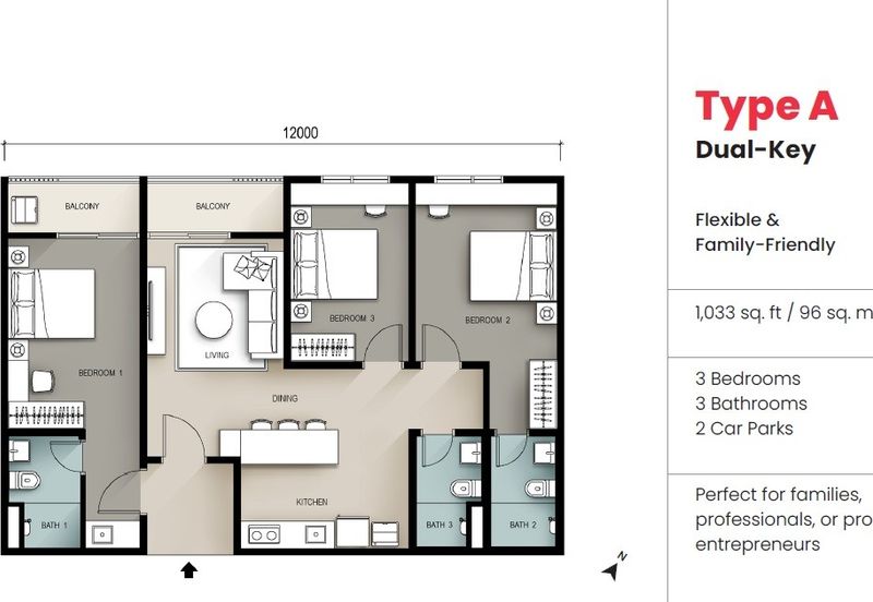 SEIRAS RESIDENCES, UTROPOLIS BATU KAWAN