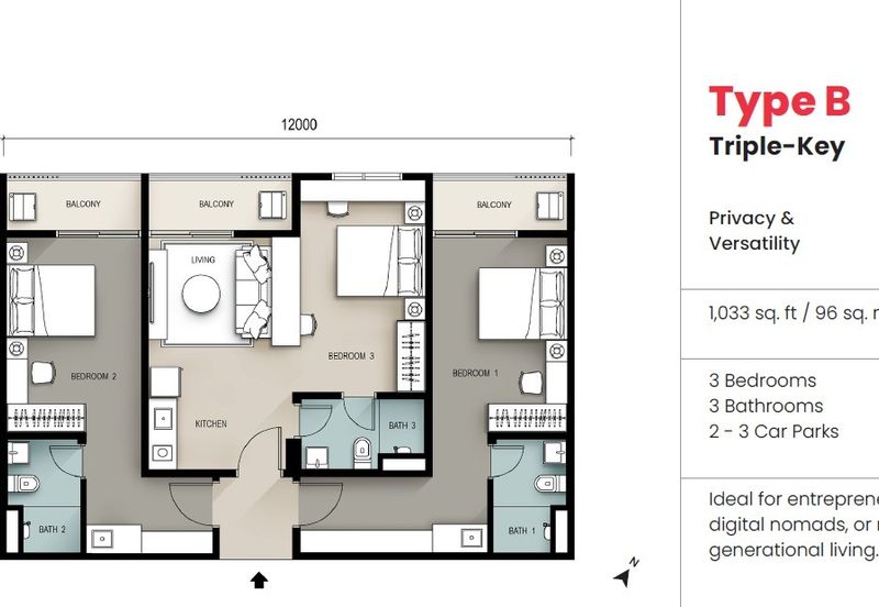 SEIRAS RESIDENCES, UTROPOLIS BATU KAWAN