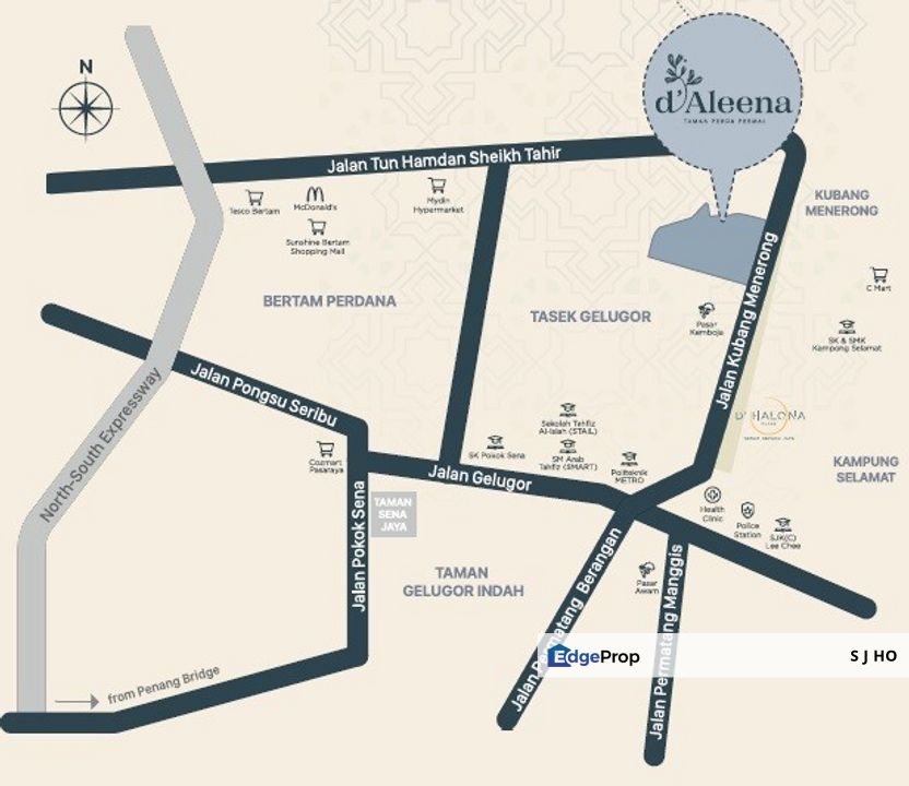 Rumah Mampu Milik Teres Setingkat di D'Aleena Tasek Gelugor, Penang, Tasek Gelugor