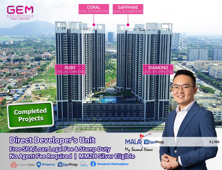 GEM Residences - This Year 2025 Completed Project, Penang, Seberang Jaya