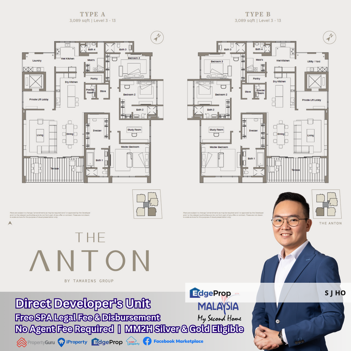 The Anton - Sky Bungalow at Penang Premium Address, Penang, Georgetown