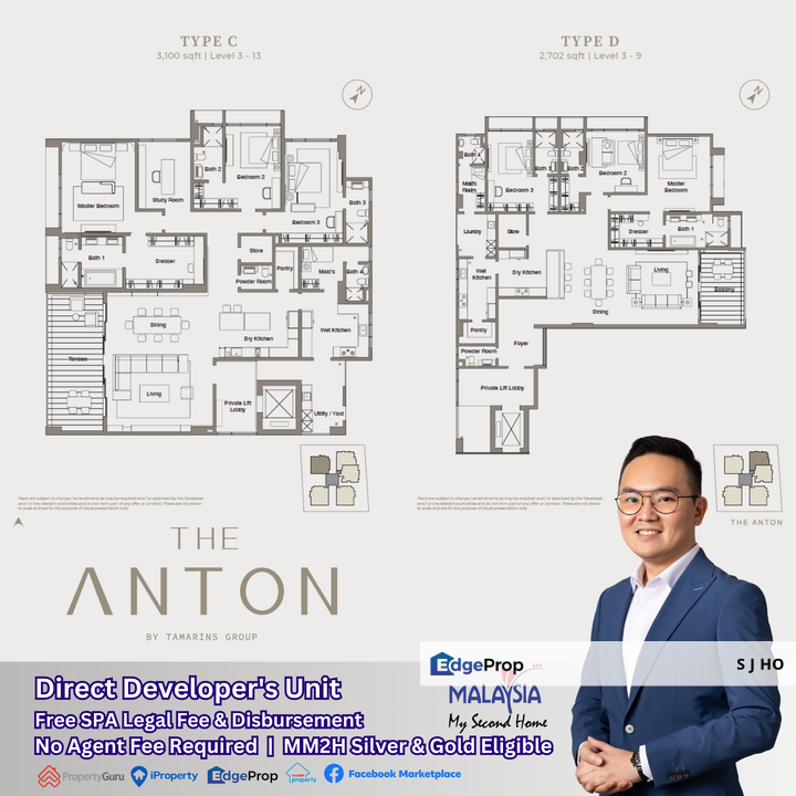 The Anton - Sky Bungalow at Penang Premium Address, Penang, Georgetown