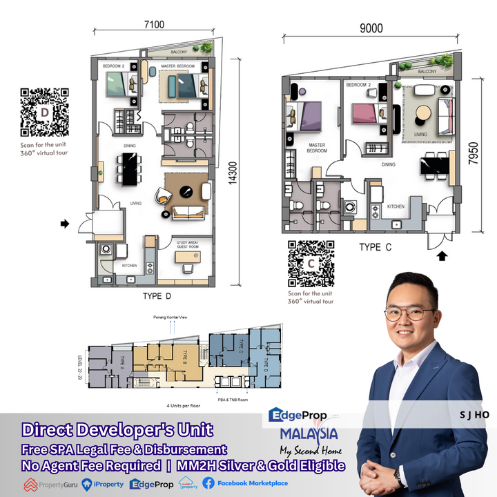 Super Luxurious Full Furnished, Ready Move in Condo at GeorgeTown CBD, Penang, Georgetown