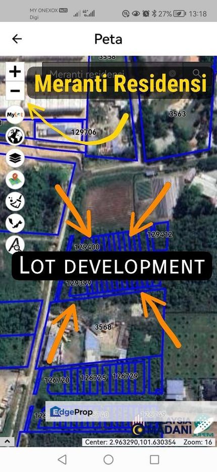 PULAU MERANTI - 2.6acres Residential Development Land with individual title, Selangor, Puchong South