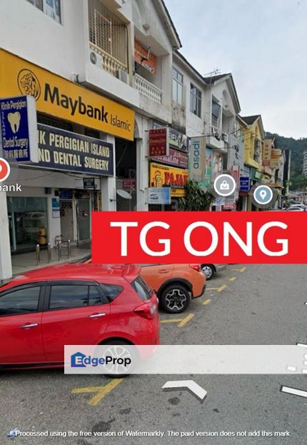 3 Storey Shop lot Farlim facing road near bank Ayer Itam, Penang, Ayer Itam