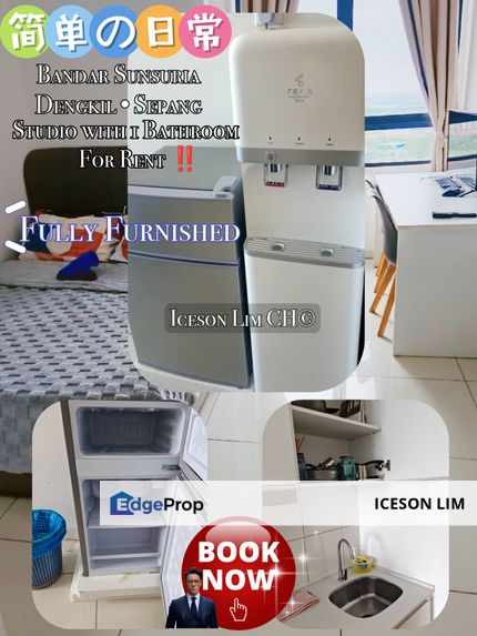 Available now ‼️Fully furnished studio with Kitchen cabinets & more items ‼️, Selangor, Dengkil