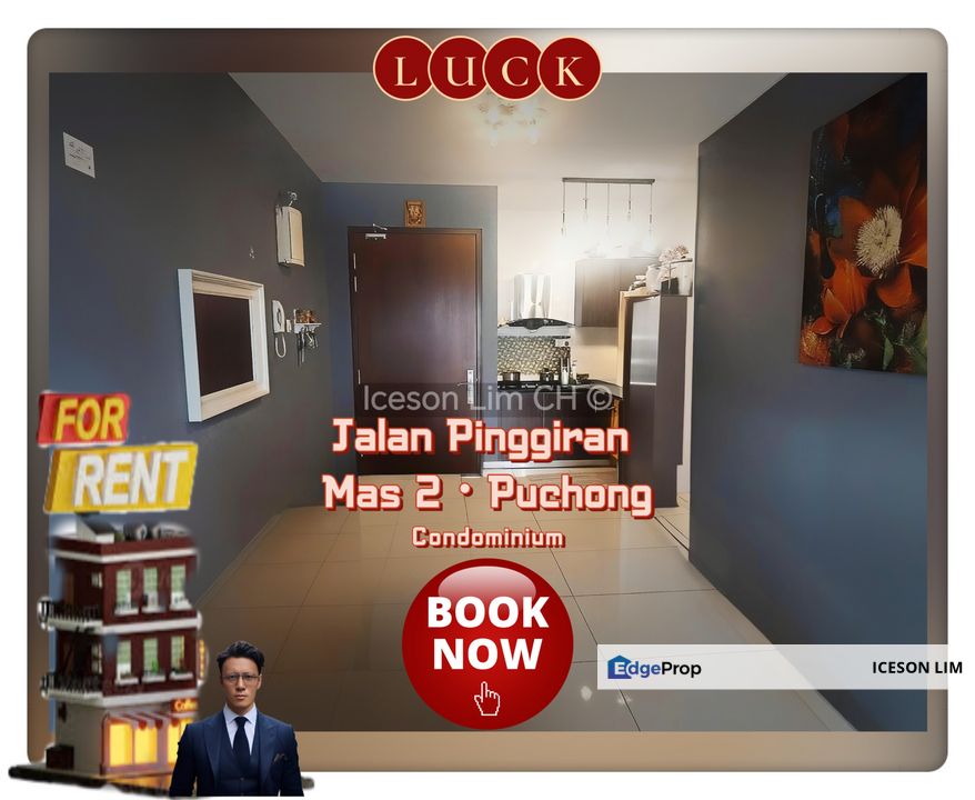 Available now ‼️Partly furnished ‼️3 room 2 bath at Koi Suites Puchong ‼️, Selangor, Puchong