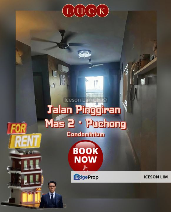 Available now ‼️Partly furnished ‼️3 room 2 bath at Koi Suites Puchong ‼️, Selangor, Puchong