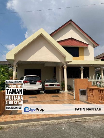 (DISCOUNT 130K❗️)RUMAH BANGLO LORONG PIPIT, TAMAN MUTIARA @ Booking 1k / Full loan available, Kedah, Alor Setar