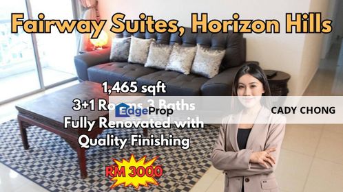 Fairway Suites @ Horizon Hills 3+1 Bedrooms For Rent, Johor, Horizon Hills