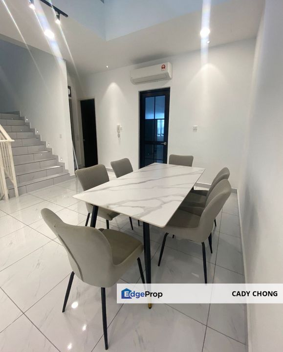 The Grassten @ Eco Botanic 3 Storey Terrace House Partial Furnished For Rent, Johor, Nusajaya