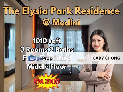 The Elysia Park Residence @ Medini 3 Bedrooms Fully Furnished For Rent, Johor, Nusajaya
