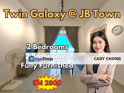 Twin Galaxy @ JB Town 2 Bedrooms Fully Furnished For Rent, Johor, Johor Bahru