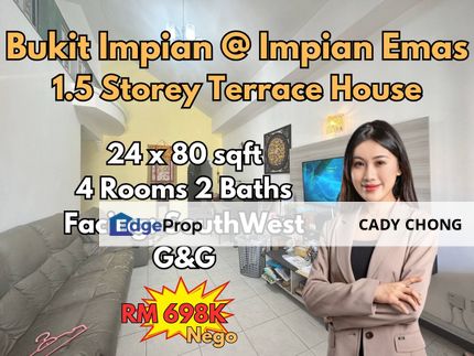 Bukit Impian @ Impian Emas 1.5 Storey Terrace House For Sale, Johor, Skudai
