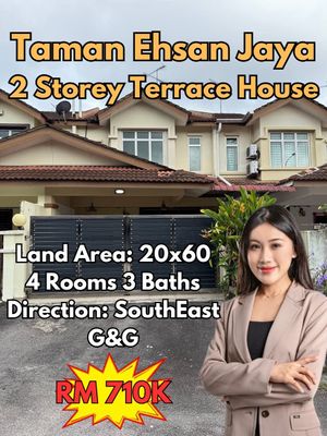 Taman Ehsan Jaya Double Storey Terrace House Intermediate Lot For Sale ...