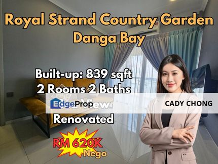 Royal Strand @ Country Garden Danga Bay Renovated Unit For Sale, Johor, Johor Bahru