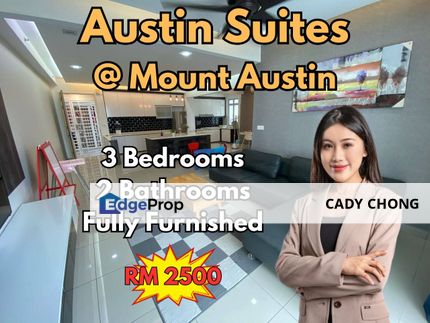 Austin Suites @ Mount Austin 3 Bedrooms Fully Furnished For Rent, Johor, Johor Bahru