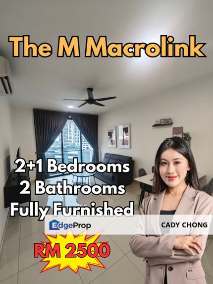 The M Macrolink @ Medini 2+1 Bedrooms Fully Furnished For Rent, Johor, 