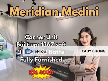 Meridian Medini Corner Unit Fully Furnished For Rent, Johor, 