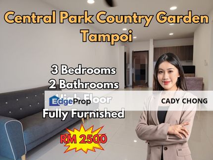 Central Park Country Garden Tampoi 3 Bedrooms Fully Furnished For Rent, Johor, Johor Bahru
