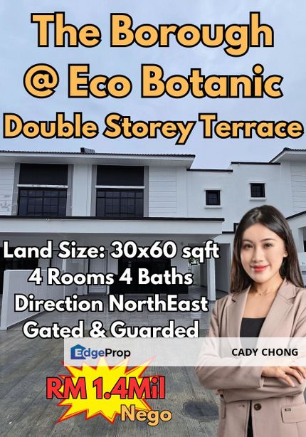 Eco Botanic @ The Borough Double Storey Terrace House For Sale, Johor, Nusajaya