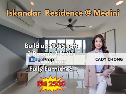 Iskandar Residence @ Medini 2 Bedrooms Fully Furnished For Rent, Johor, Nusajaya