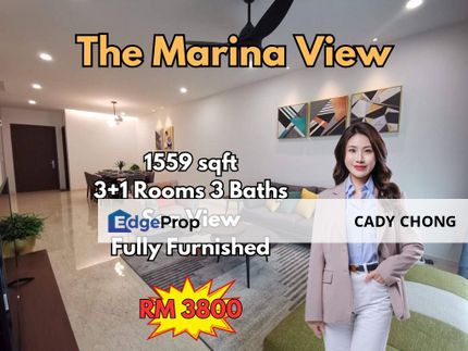 The Marina View @ Permas 3+1 Bedrooms Fully Furnished For Rent, Johor, Permas Jaya/Senibong