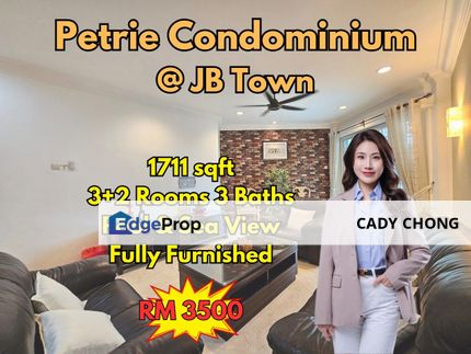 Petrie Condominium @ JB Town Fully Furnished Unit For Rent, Johor, Johor Bahru