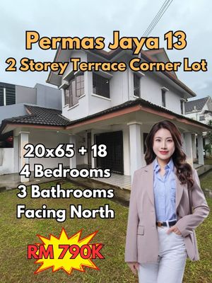 Permas Jaya Double Storey Terrace House Corner Lot For Sale for Sale ...