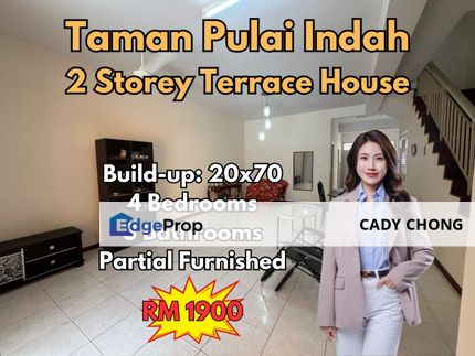 Taman Pulai Indah Double Storey Terrace House For Rent, Johor, Kangkar Pulai