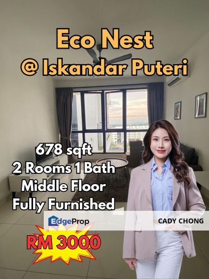 Eco Nest @ Iskandar Puteri 2 Bedrooms Fully Furnished For Rent, Johor, Nusajaya