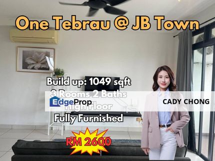 One Tebrau @ JB Town High Floor Fully Furnished Unit For Rent, Johor, Johor Bahru