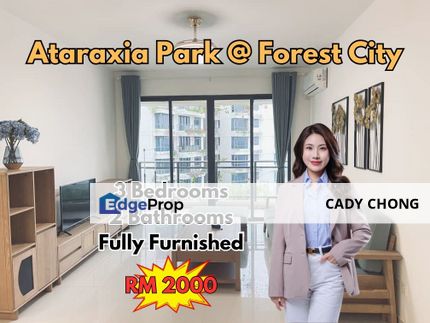 Ataraxia Park @ Forest City 3 Bedrooms Service Apartment For Rent, Johor, Gelang Patah