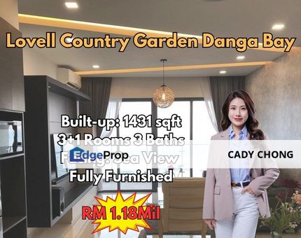 Lovell Country Garden Danga Bay Fully Furnished Service Apartment For Sale, Johor, Johor Bahru