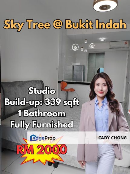 Sky Tree @ Bukit Indah Fully Furnished Studio For Rent, Johor, Nusajaya