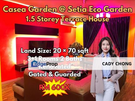 Setia Eco Garden 1.5 Storey Terrace House Renovated Unit For Sale, Johor, Gelang Patah