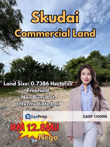 Skudai Commercial Land For Sale, Johor, Johor Bahru