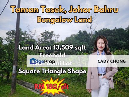 Taman Tasek @ JB Town Bungalow Land For Sale, Johor, Johor Bahru