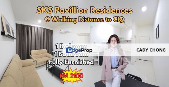 SKS Pavilion @ Walking distance to CIQ Fully Furnished Unit For Rent, Johor, Johor Bahru