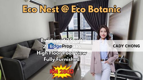Eco Nest Eco Botanic High Floor Fully Furnished Unit For Rent, Johor, Nusajaya