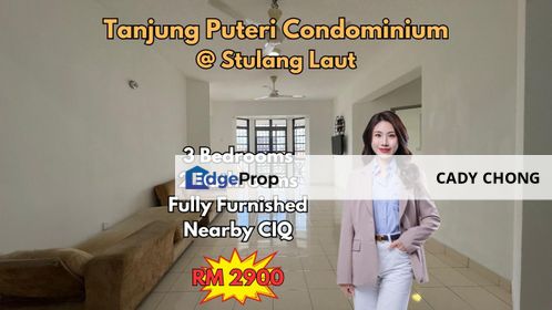 Tanjung Puteri Condominium @ Stulang Laut Fully Furnished Unit For Rent, Johor, Johor Bahru