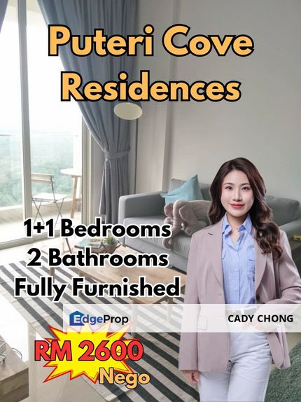 Puteri Cove Residences @ Puteri Harbour Fully Furnished Unit For Rent, Johor, Nusajaya